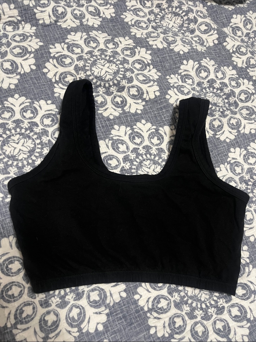 ARQ Black Comfort Crop Bralette
